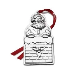 2021 Sterling Santa Ornament 5th Anniversary Edition