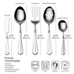 MIKASA French Countryside® 45 Piece Flatware Set, Service For 8 -Home Furnishings Store french countryside 45 piece flatware set service for 8 5153324 9